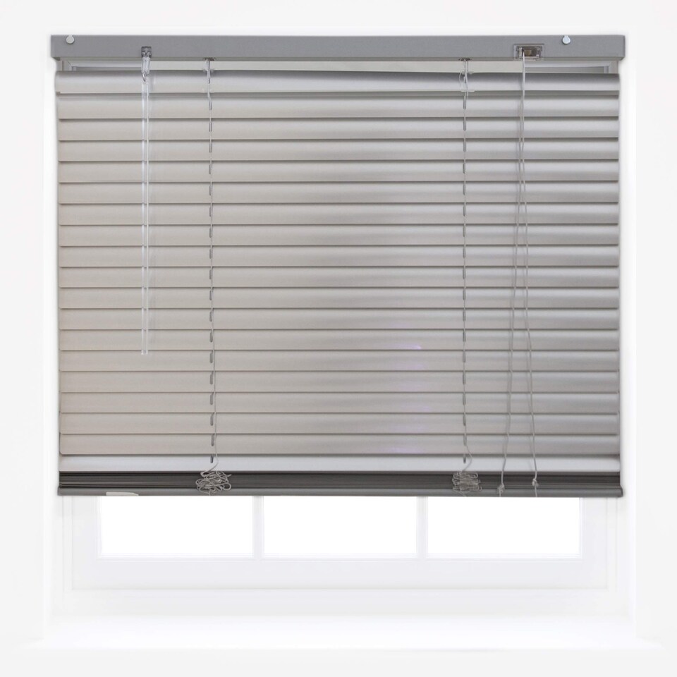 image 1 of Aluminium Venetian Blinds | 130cm Wide x 210cm Long | Silver | Silver | (W) 130cm x (L) 210cm