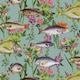 image 1 of Holden Décor Lagoon Fish Wallpaper - Teal - 10m x 52cm Green