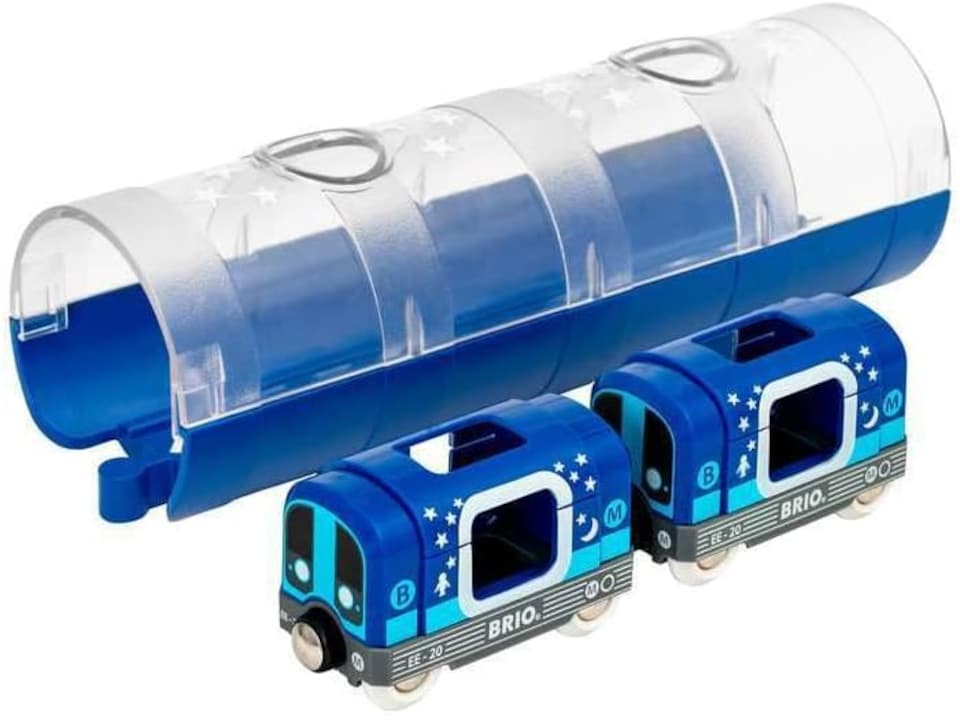 image 1 of BRIO Tunnel & Glow in the Dark Metro Train