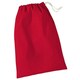 image 1 of Westford Mill Cotton Stuff Bag - Classic Red - M | Red | M