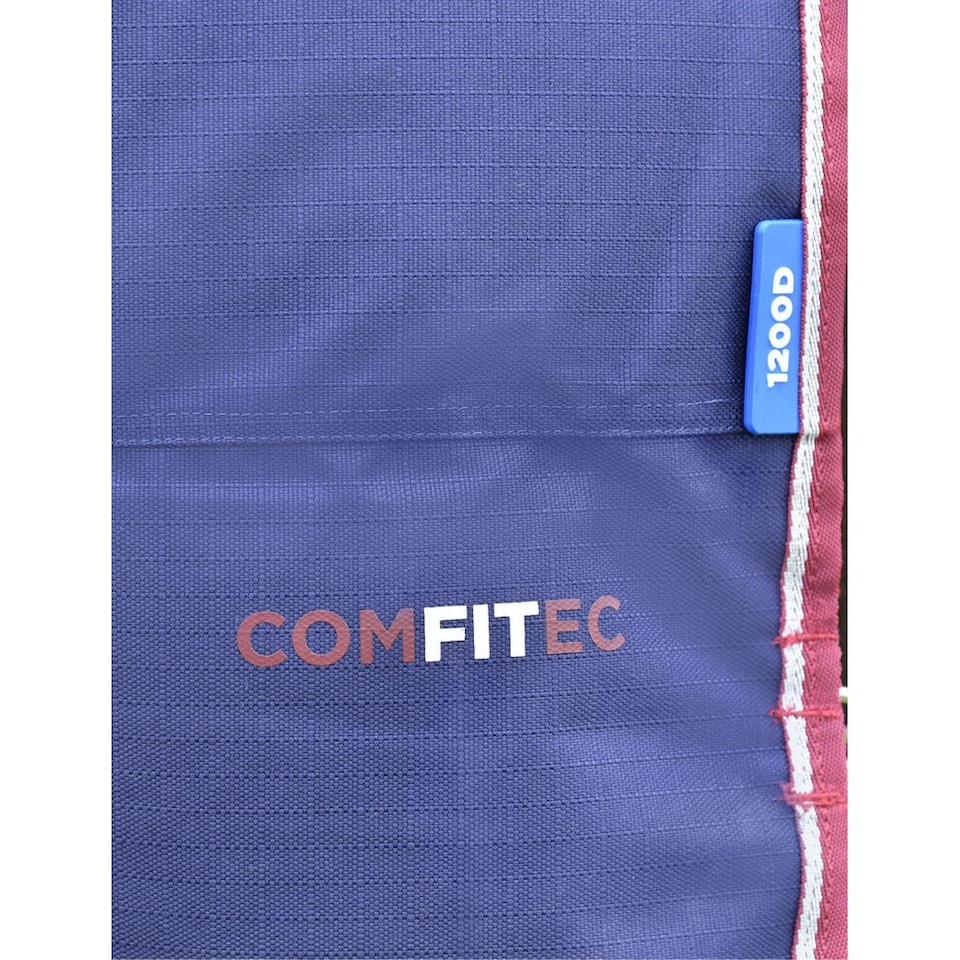 image 1 of Weatherbeeta Comfitec Essential Detachable Neck 220g Horse Turnout Rug | Red | Navy/Burgundy | 6Ft | 1