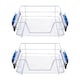 image 5 of Living and Home 2Pcs Metal Sliding Pull Out Wire Basket Organizer For 400mm Cabinet | Silver