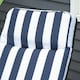 image 8 of Outsunny Set of 2 Folding Sun Lounger Recliner Chairs Daybed Cushion Blue White | Blue | Blue
