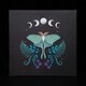 image 3 of Something Different Canvas Luna Moth Light Up Canvas - Black/Blue/White - One Size