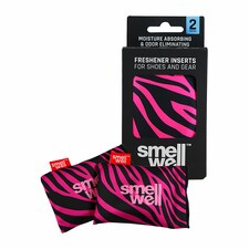 SmellWell Freshener Shoe Inserts - Odour Elimination for Shoes and Boots | Pink | Pink Zebra