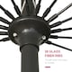 image 6 of Outsunny 2.5m Round Curved Adjustable Parasol Sun Umbrella Metal Pole Red