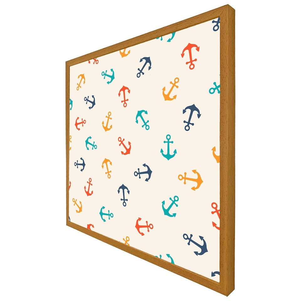 image 1 of Multi coloured anchors (Picture Frame) Brown | XS