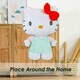 image 4 of Hello Kitty Soft Toy Large Plush Light Blue Cute Plush Huggable Cuddly 50cm Blue