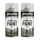 image 1 of Jenolite Camouflage Matt Paint - Olive Green/Mud Brown - 400ml - 2-Pack