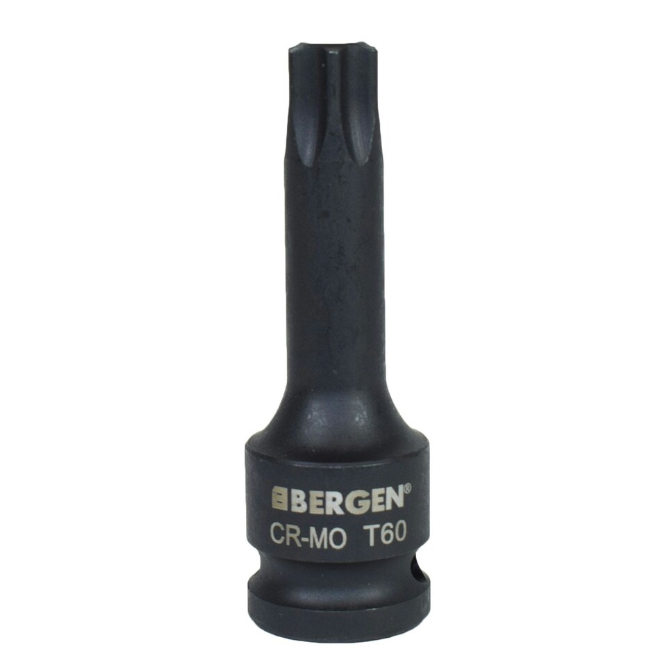 image 1 of T60 x 78mm 1/2" Drive Extra Long Impact Torx / Star Male Socket Bergen