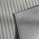 image 3 of OHS Faux Fur Ribbed Anti Slip Carpet Floot Mat Rug, 160x230cm - Grey
