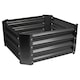 image 1 of Harbour Housewares Square Galvanised Steel Raised Garden Bed - 60cm x 60cm - Anthracite