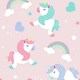 image 1 of World of Wallpaper I Believe In Unicorns Wallpaper - Pink - 32.8ft x 21in Pink