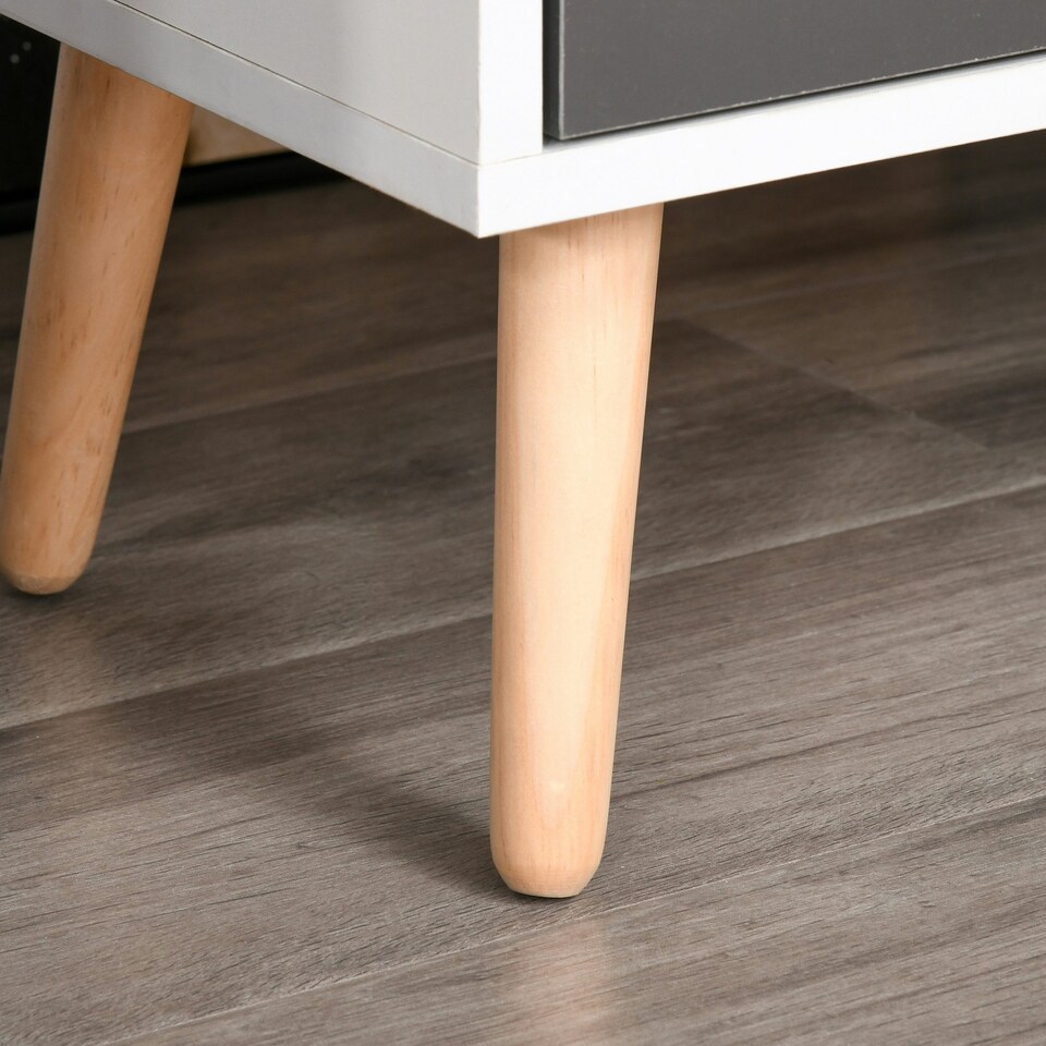 image 1 of HOMCOM Storage Cabinet, Floor Standing Sideboard with Drawer | Grey