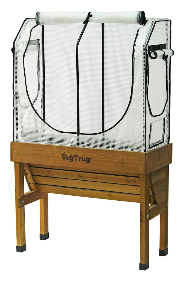 image 1 of VegTrug Small Wallhugger Greenhouse Frame & Multi-Cover Set