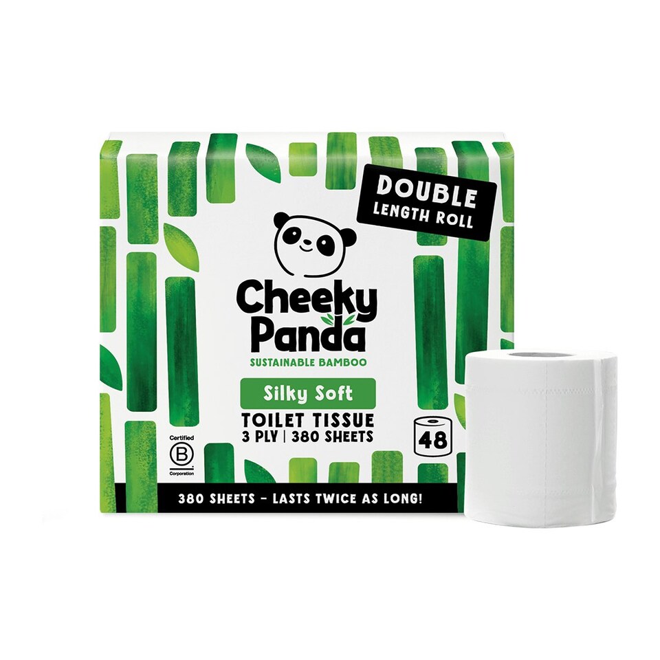 image 1 of Double-Length Bamboo Toilet Paper White | Size: 48 Rolls