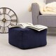 image 2 of icon Theo Beanbag Footstool Corduroy Navy Blue Blue | Blue