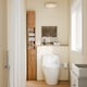 image 2 of SoBuy BZR34-II-SH,Tall Bathroom Storage Cabinet with 4 Adjustable Shelves and 1 Drawer | Brown | Hellbraun | 1