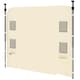 image 1 of Outsunny Gazebo Side Panel, Canopy Sidewall Panel with 4 Mesh Bags and 2 Storage Pockets for 3 x 3 m Straight Leg Pop Up Gazebos, 1 Pack Sidewall Only, Beige