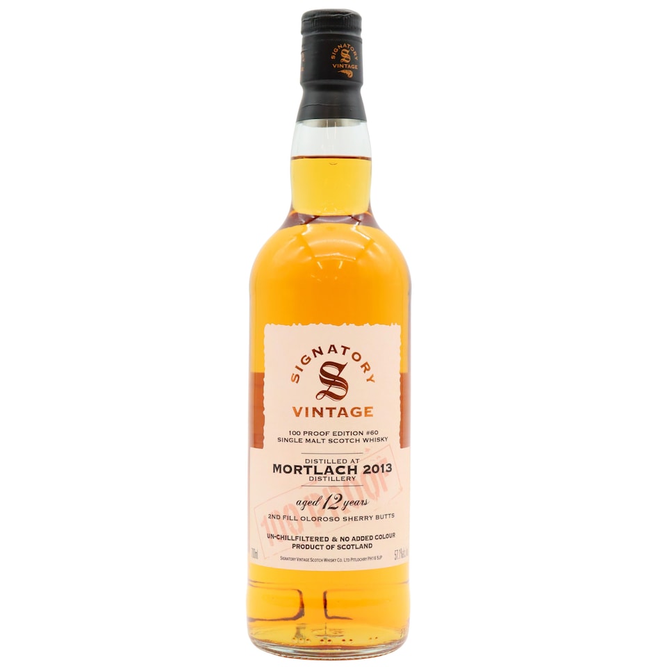 image 1 of Mortlach - Signatory Vintage 100 Proof - Batch No. 60 2013 12 year old Whisky | Multi | New | Mortlach - Signatory Vintage 100 Proof - Batch #60 - 2013 12 year old Whisky 70cl 57.1% ABV | 1