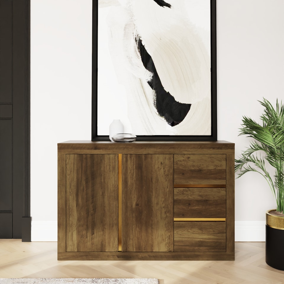 image 1 of Astley Sideboard | Brown | Knotty Oak
