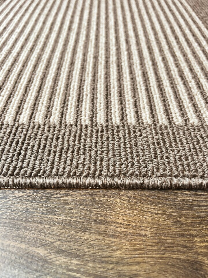image 1 of My Stain Resistant Mat Stripe Stone 67x100
