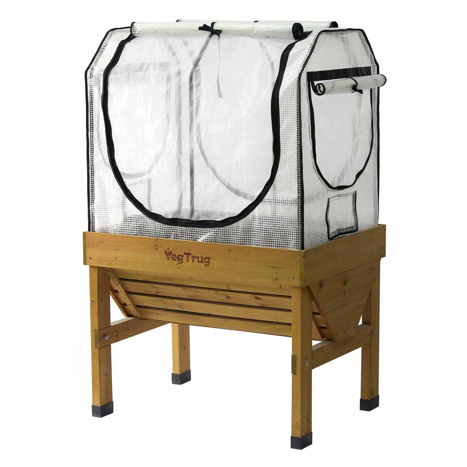 image 1 of VegTrug Small Greenhouse Frame & PE Micro-Mesh Cover Set
