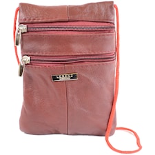 Lorenz Womens Shoulder/Cross Body Bag/Purse/Pouch | Red | Red