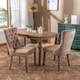 image 2 of Romsey Set of 2 Modern Velvet Dining Chairs with Knocker Ring