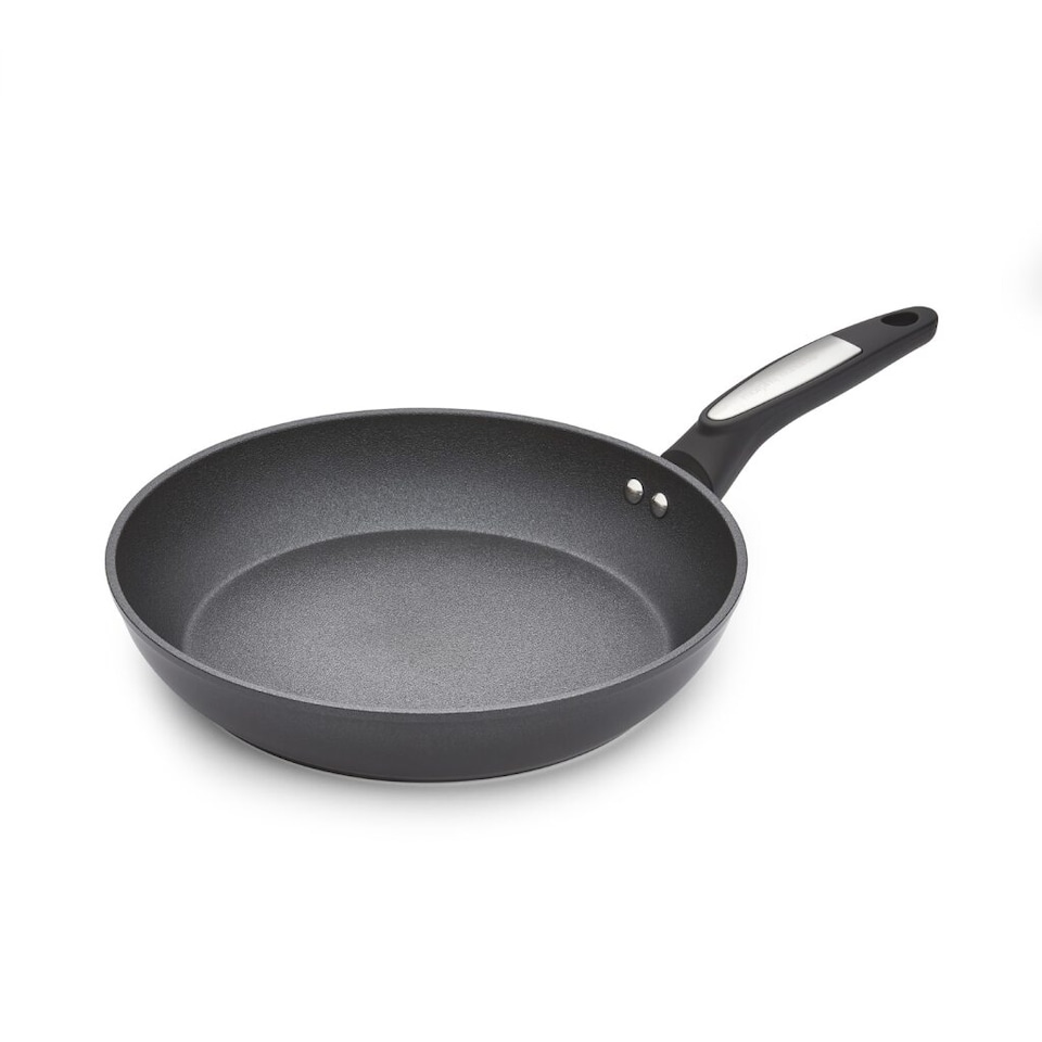 image 1 of Morphy Richards 28cm Forged Aluminium Ceramic Frying Pan - Black