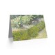 image 2 of Van Gogh Grass Butterflies Blank Art Card