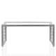 image 2 of Juliette Glass Top C. Table Silver Temp. Glass Silver | Silver