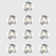 image 3 of ValueLights Decking Lights 10 Pack Silver Outdoor Decking Light Extension Warm White 15mm