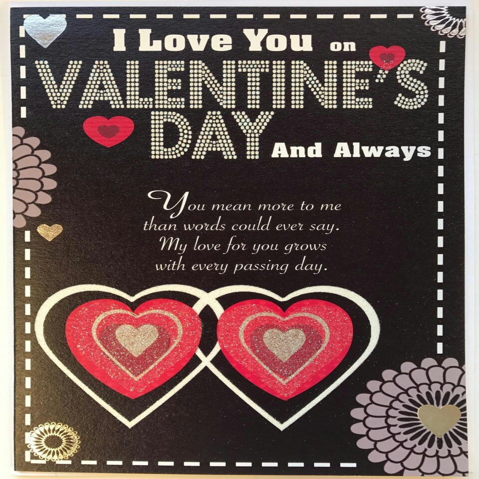 image 1 of I Love you on Valentine's Day card