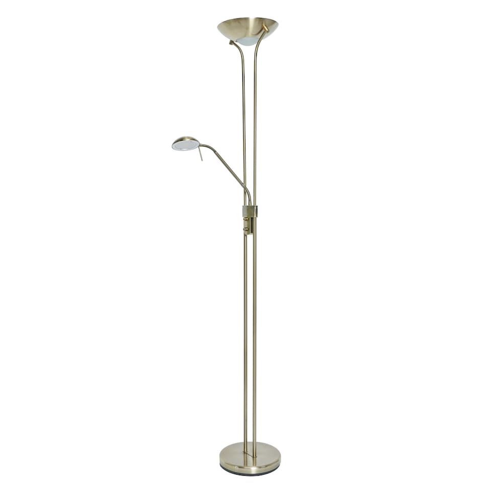 image 1 of BHS Mother and Child LED Floor Lamp | Bronze | Antique Brass | 1