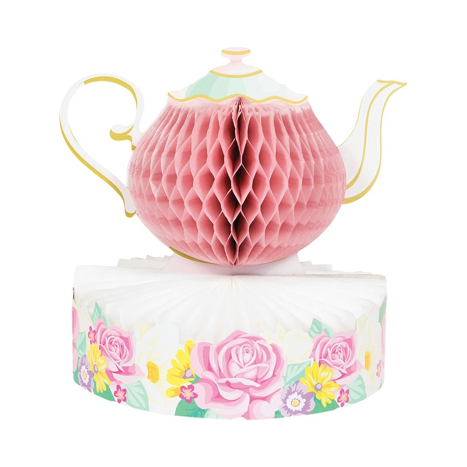 Creative Dainty Honeycomb Floral Tea Party Party Centrepiece - Multicoloured - One Size