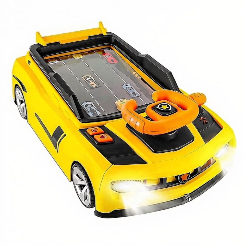 image 1 of Simulation Racing Car Game Toy for Kids - Interactive Driving Game with Steering Wheel, Lights & Sounds