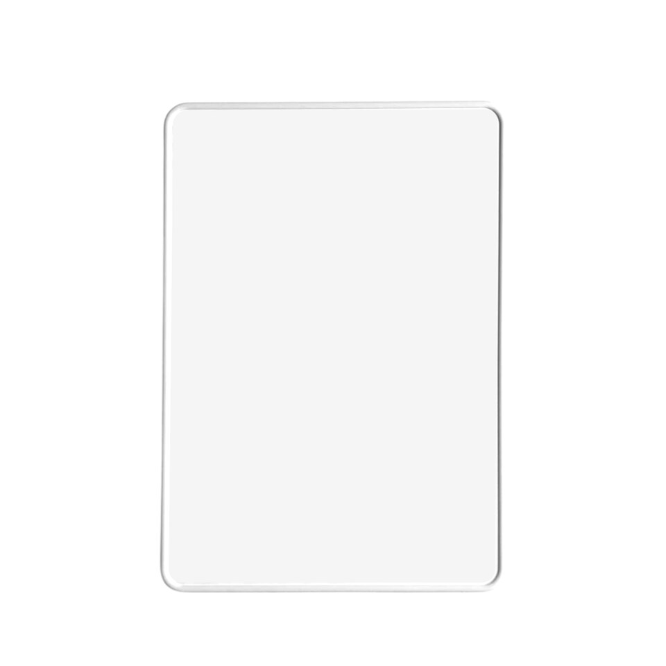 image 1 of Pack of 6 A4 Double Sided Magnetic Erasable MDF Plain Whiteboards With White Border | White | White
