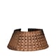 image 9 of 40/58cm Samuel Alexander Medium KD Plastic Wicker Rattan Woven Christmas Tree Skirt in Brown