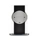 image 3 of Widdop Gifts Silver and Black Glass Mantel Clock