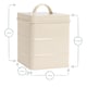image 3 of Harbour Housewares Vintage Metal Kitchen Coffee Canister - Cream