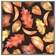 image 3 of Autumn leaves on black (Picutre Frame) Brown | M