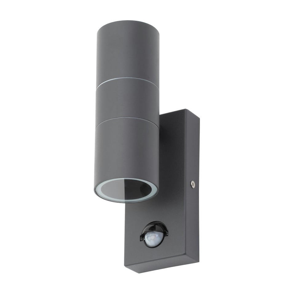 image 1 of BHS Jared Outdoor Wall Light with Sensor, Dark Grey