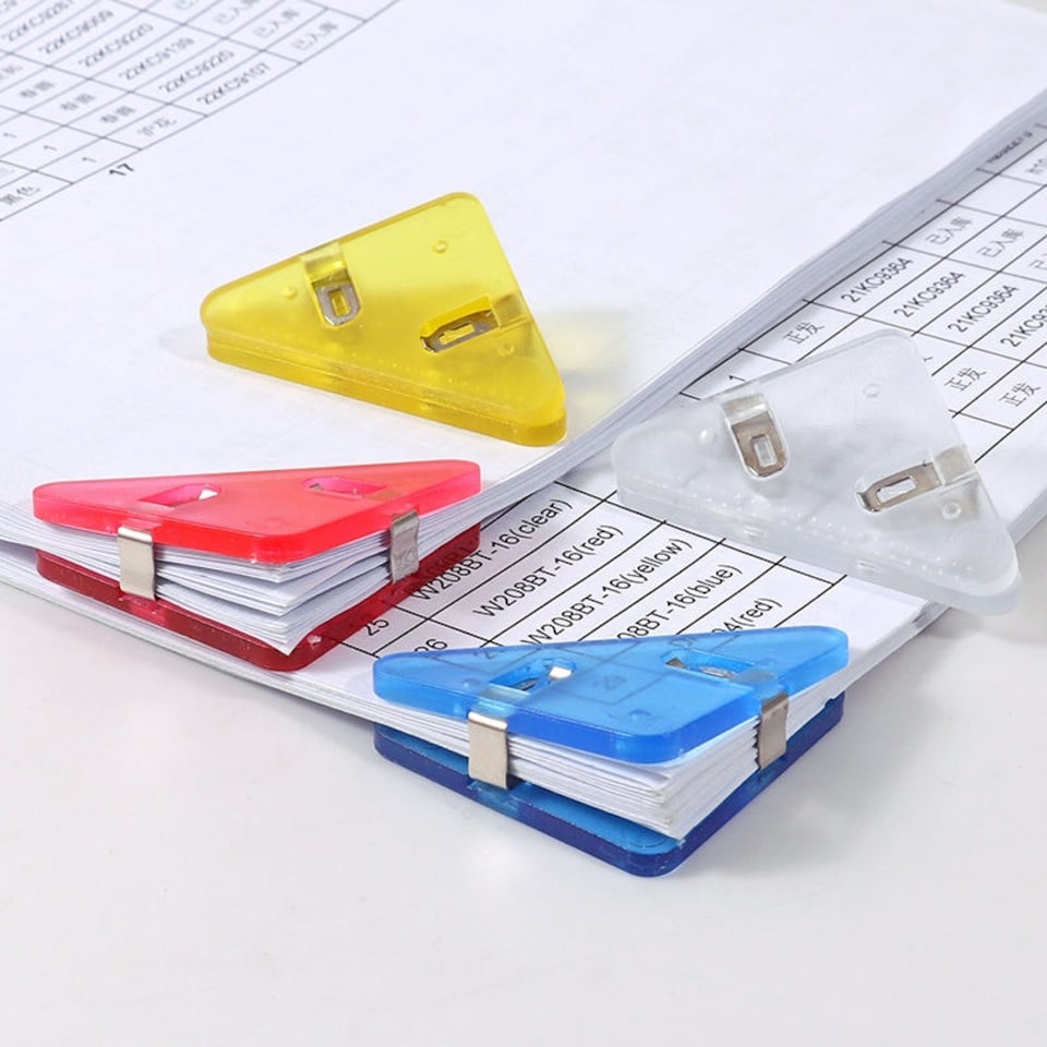 image 1 of Tub of 12 Book Corner Clips 39 x 39 x 52mm