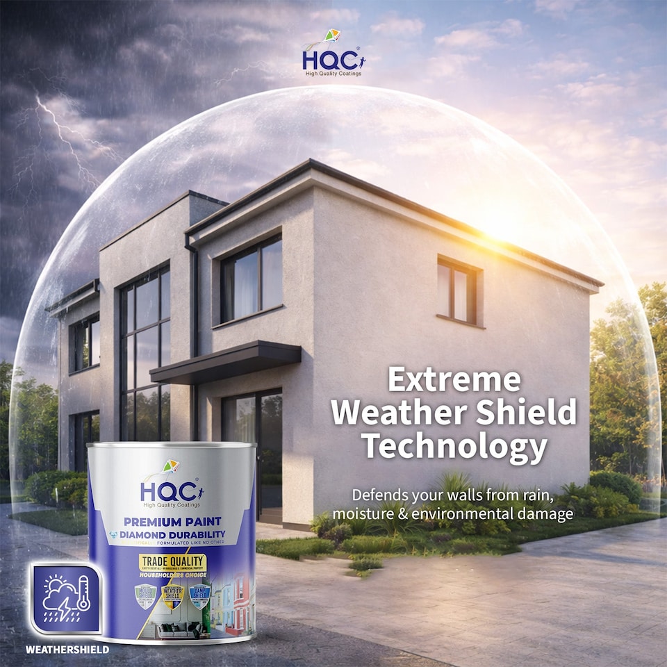 image 1 of HQC Masonry Paint -  Weatherproof & Long-lasting Protection For All Exterior Walls - Sage Green - 5L
