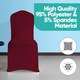 image 5 of Chair Cover Spandex Polyester Stretch, Flat Dining Slipcovers - 10pcs