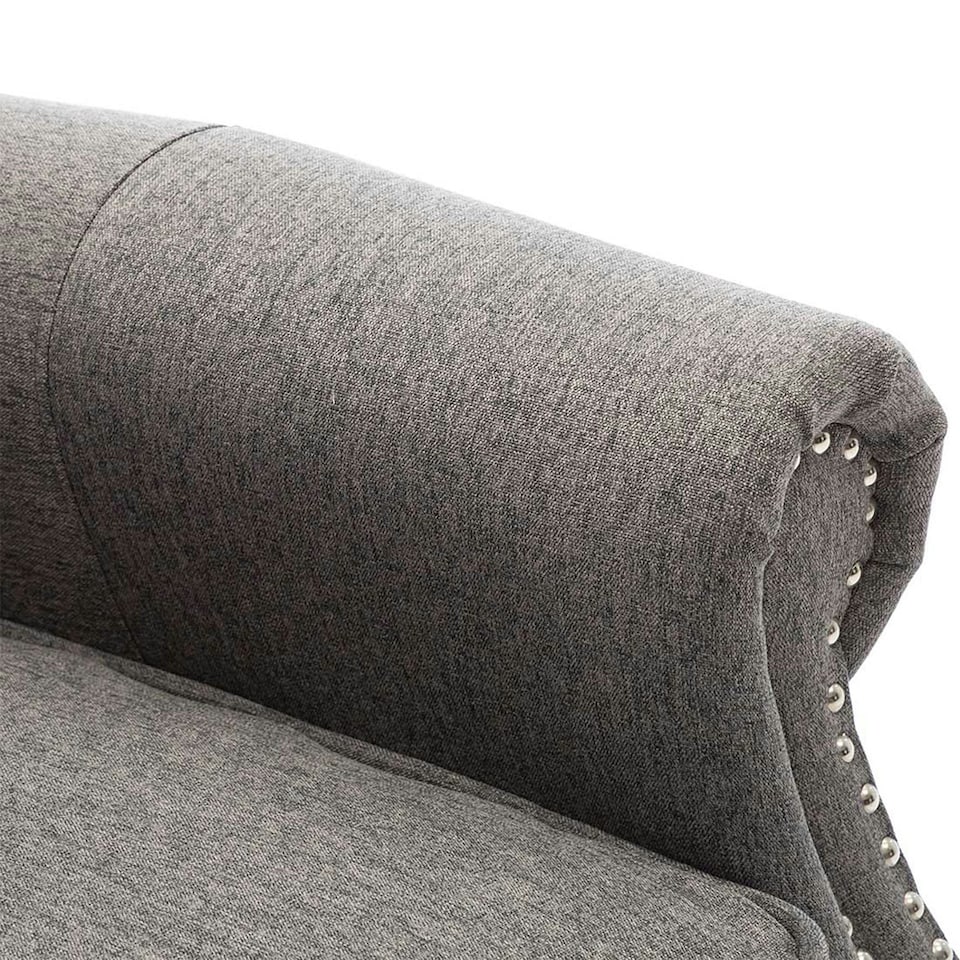 image 1 of Charlotte Modern Fabric Pushback Recliner Sofa Accent Chair (Grey)