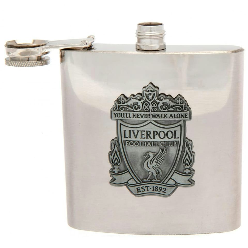 image 1 of Liverpool FC Hip Flask - Silver - One Size