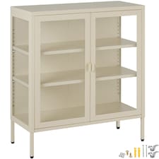 metal display case | Cream | cream | 80 x 37 x 90.5 cm | 1