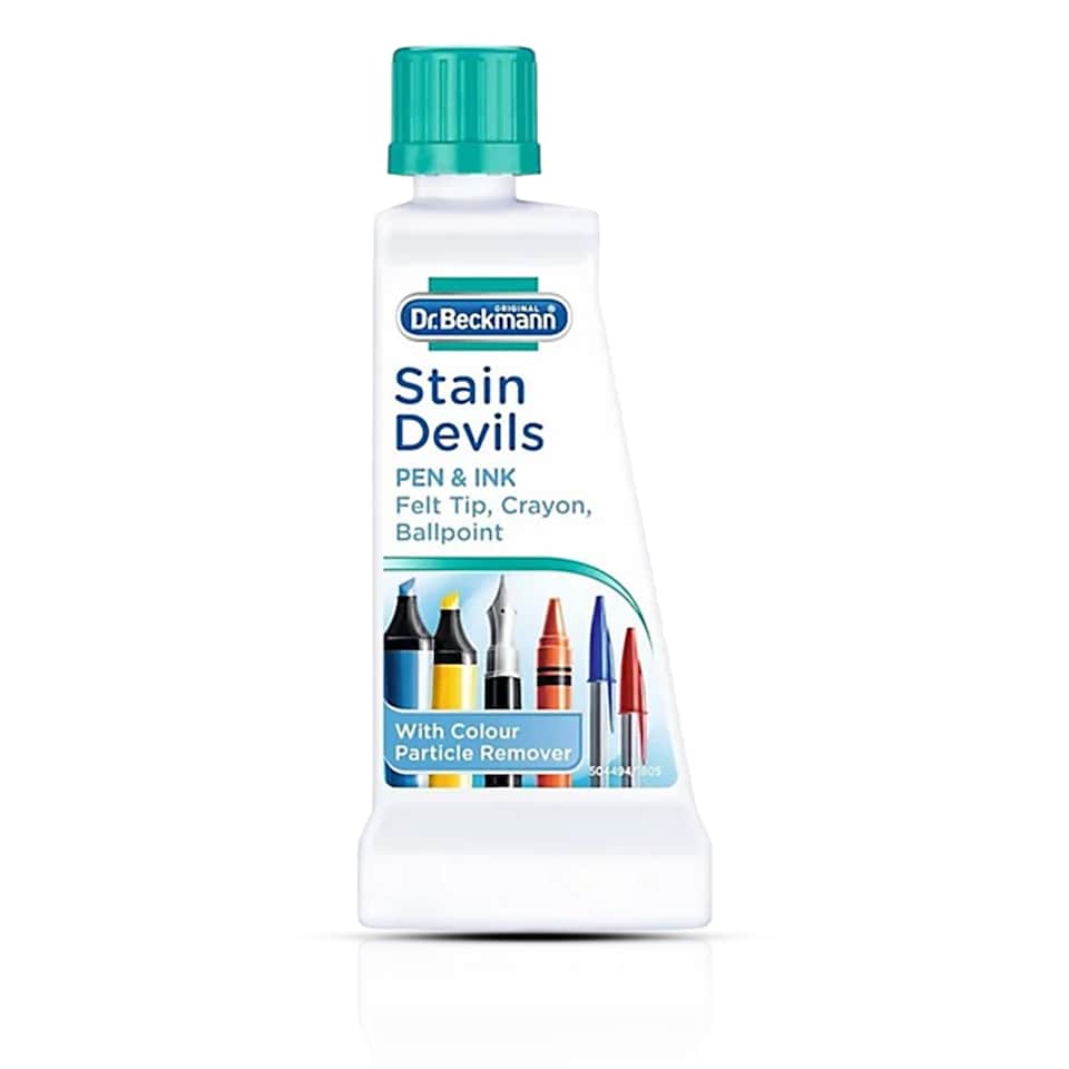 image 1 of Dr Beckmann Stain Devils Pen and Ink Remover Fabric Stain Cleaner for Ballpoint Fountain and Felt Tip Ink 50ml